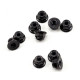 Black M4 self-blocking nut(10)